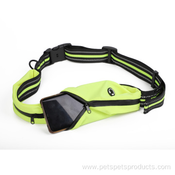 Nylon Reflective Dog Leash With Waterproof Waist Bag